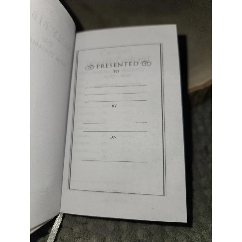 New Testament BIBLE Pocket Mini White Red Letter KJV